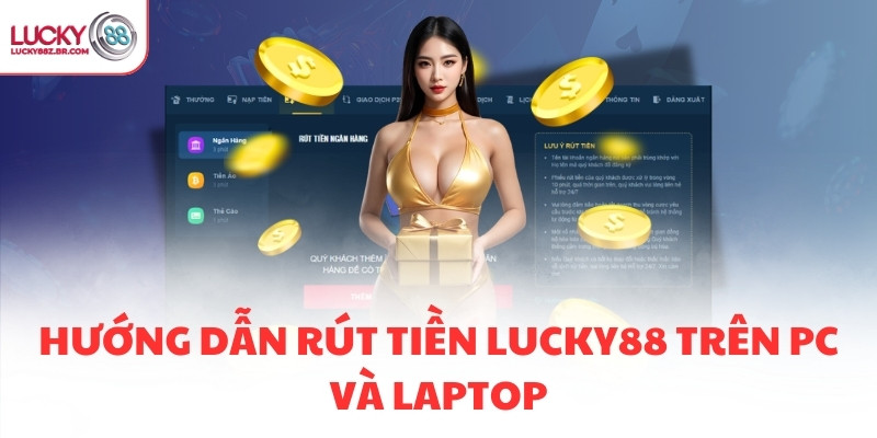 Hướng dẫn rút tiền LUCKY88 trên PC và Laptop